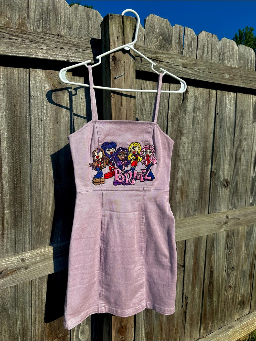 Bratz Pink Corduroy Mini Dress with Character Graphic